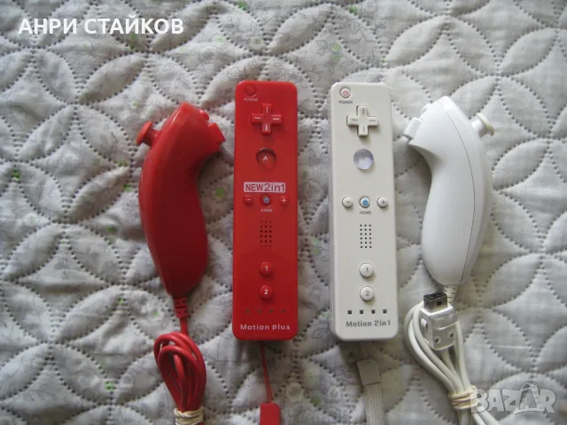 Продавам контролер и нънчък за Nintendo wii