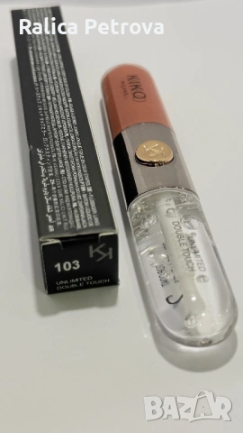 KIKO Milano Unlimited Double Touch – Shade 103 Nude (Liquid Lip Color + Gloss)