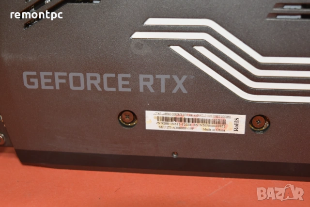 Видео карта ZOTAC GAMING GeForce® RTX™ 3080 AMP Holo, 10GB GDDR6X, 320-bit, снимка 6 - Видеокарти - 54213871
