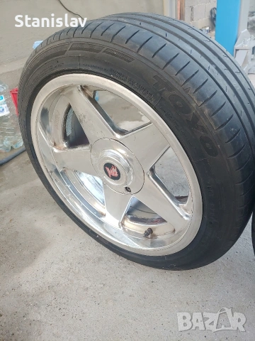 Джанти AZEV / ATEV 17 " 5x112 спорт пакет 8.5j ET 20 и 10j ET 22, снимка 9 - Гуми и джанти - 55093271