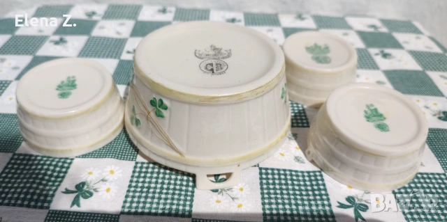 Прекрасни съдчета от фин пароски порцелан Belleek Ireland, снимка 6 - Декорация за дома - 55273531
