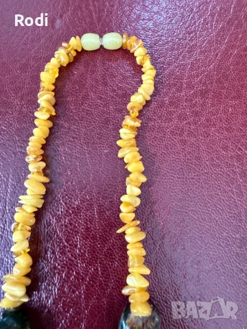 красив гердан пт натурален кехлибар, снимка 3 - Колиета, медальони, синджири - 54329148