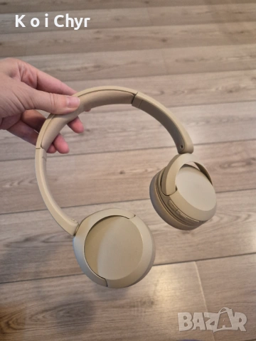 Безжични слушалки Sony WH-CH520 (Бежови) – Перфектно състояние, снимка 2 - Друга електроника - 54938203