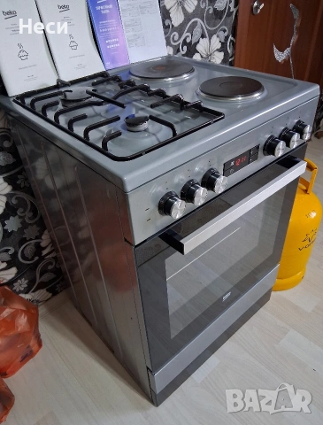 Комбинирана Готварска Печка Beko, снимка 7 - Печки, фурни - 54136231