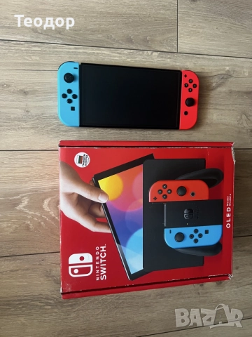 Nintendo Switch OLED (Пълен комплект) + Pro Контролер + 10 Игри + Калъф, снимка 4 - Nintendo конзоли - 55461984