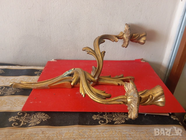 Свещник за стена рококо, снимка 4 - Други ценни предмети - 54298874