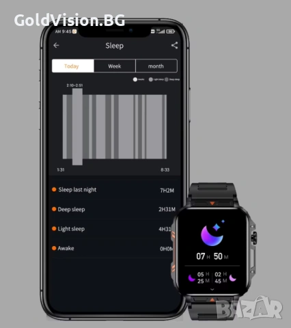 Мъжки смарт часовник – Bosally – L81, снимка 7 - Мъжки - 54248112