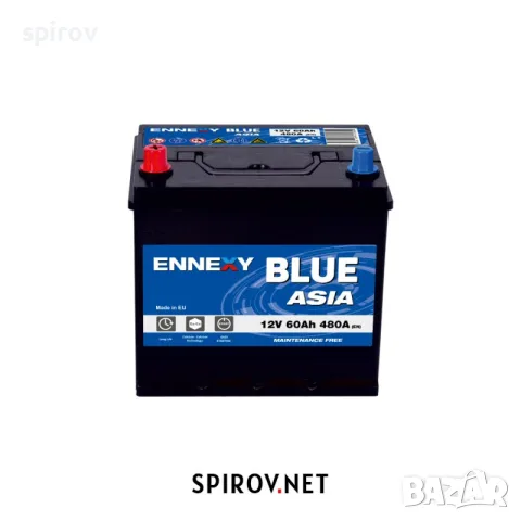 Акумулатор Ennexy Blue Asia JIS 12V 60AH 480A /л+/