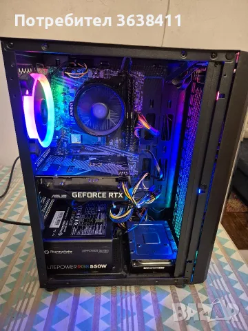 Геймърски компютър гаранция/ryzen 5 5500 16GB,RTX 3060 12GB, 512GB NVME SSD, 1TB HDD, снимка 2 - Геймърски - 55577395
