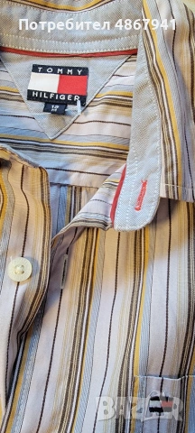 Класическа риза TOMMY HILFIGER, снимка 5 - Ризи - 55060856