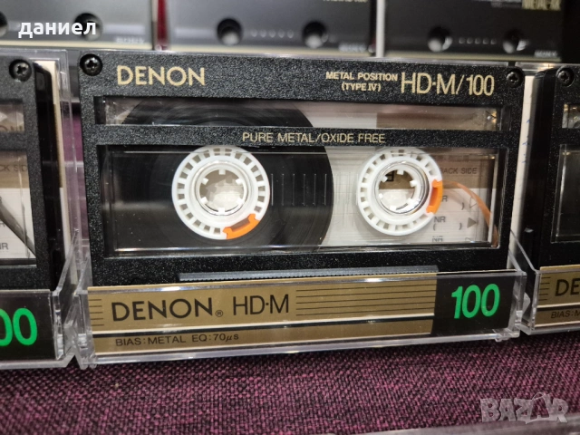 8 метални аудио касети - SONY METAL XR100, DENON HD-M/100 и TDK MA-X60 - като нови + подарък, снимка 3 - Аудио касети - 54825778