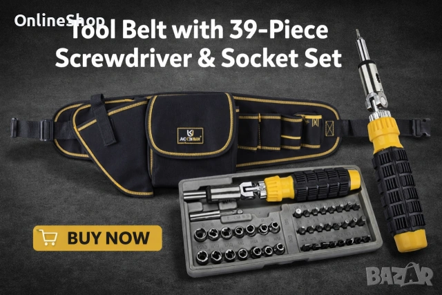 Пълен комплект отвертка , Гъвкаво рамо с аксесоари, 41 в 1 + Подарък