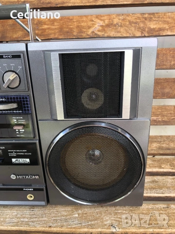 Радиокасетофон HITACHI TRK-9100W -(Japan), снимка 5 - Радиокасетофони, транзистори - 54527353