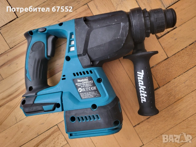 Безчетков перфоратор Makita DHR242, снимка 2 - Перфоратори - 54971280