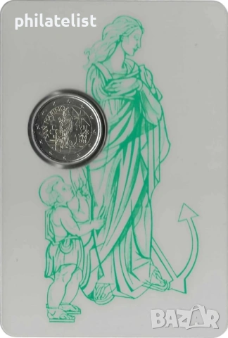 Сан Марино 2025 - 2 евро – Света година , възпоменателна монета BU, снимка 2 - Нумизматика и бонистика - 54020338