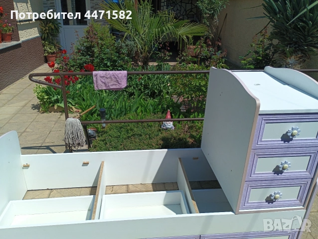 Трансформиращо се легло с люлеещ механизъм. , снимка 4 - Бебешки легла и матраци - 52510147