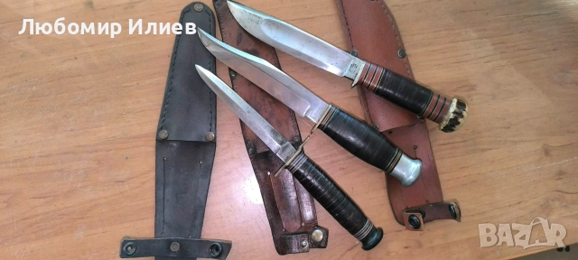 Лот от три оригинални английски ножове 1920 - 1945 г., снимка 5 - Ножове - 55273912