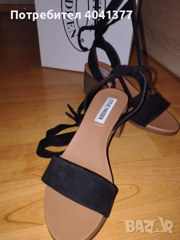 Сандали Steve Madden естествен велур и л8жа, снимка 4 - Сандали - 54993901