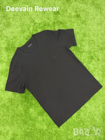 Boss | Casual Luxury | Мъжка тениска | Размер: XL | Черна | Като нова, снимка 2 - Тениски - 54744458
