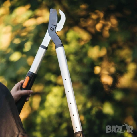 ТЕЛЕСКОПИЧНА НОЖИЦА ЗА Ø50мм КЛОНИ FISKARS   НЕРАЗПЕЧАТАНА!, снимка 6 - Градински инструменти - 54607165
