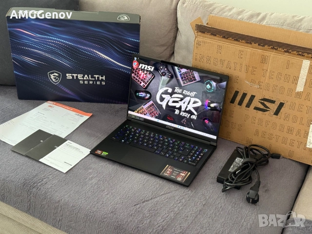 16’QHD+ 240Hz OLED/Ryzen AI 9 HX 370/RTX 5070 TI 12GB/Msi Stealth A16/32GB LPDDR5x /2TB SSD/Гаранция