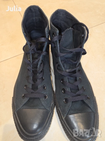 Маратонки Converse Chuck Taylor All Star Hi Total Black, снимка 8 - Маратонки - 54246243