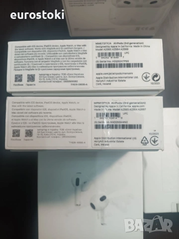 ЛОТ ОТ 5 БРОЯ безжични слушалки Apple AirPods (3-то поколение), ОРИГИНАЛЕН продукт Apple, снимка 6 - Bluetooth слушалки - 54491843