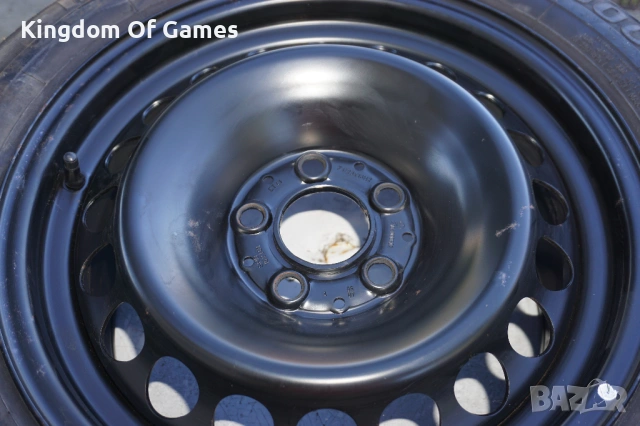 Оригинална Резервна Джанта и Стойка за Mercedes W210 71/2x16H2/ET41/Гума Pirelli P6000 215/55/16/3мм, снимка 2 - Гуми и джанти - 54462501
