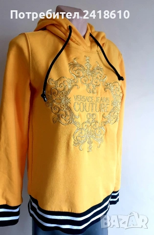 Versace Jeans Couture Embroidered Hoodie Womens Size 38S - M  ОРИГИНАЛ! Дамски Суичър!, снимка 6 - Суичъри - 54236206