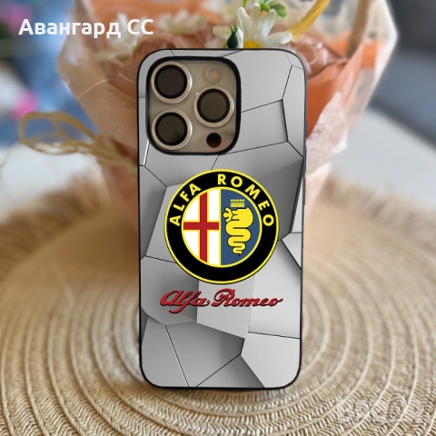 Силиконов калъф за iPhone с лого Alfa Romeo, снимка 11 - Калъфи, кейсове - 54611249
