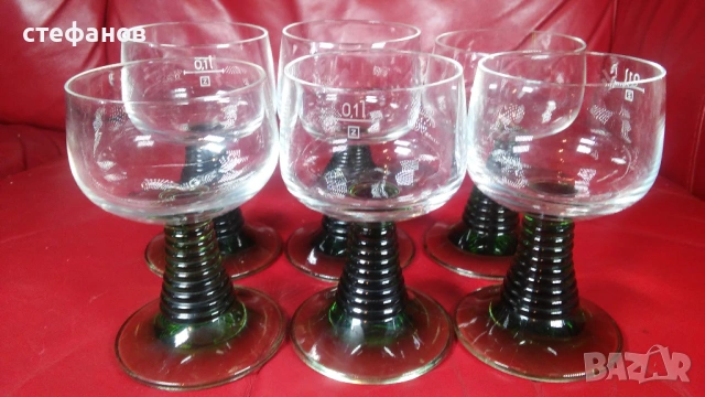 Чаши за концентрат, френски кристал, 100 мл, 6 бр