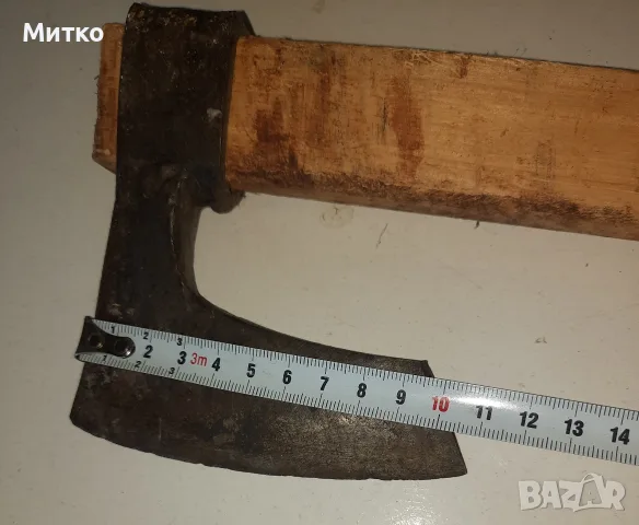 Брадва (Секира) с дървена дръжка за цепене на дърва, снимка 12 - Градински инструменти - 55545415