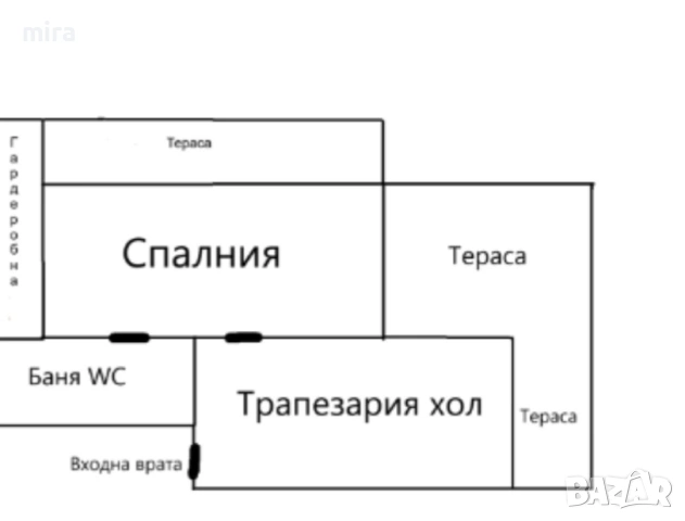 2 стаен тухлен апартамент Люлин 2. Тухла от 2010г