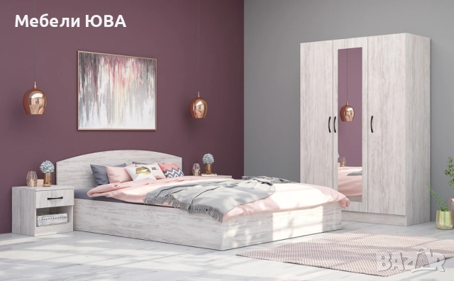 Спален комплект АПОЛО 3, снимка 4 - Спални и легла - 46069804