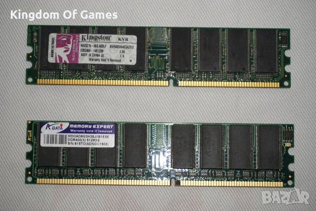 16 DDR RAM ПАМЕТ Kingston/ADATA/PQI/Nanya/Infineon/VDATA Тествана и Работеща за Настолен Компютър, снимка 5 - RAM памет - 55087787