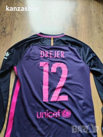 nike Barcelona Away Shirt 2016/17 - мъжка футболна блуза М, снимка 5 - Блузи - 54401864