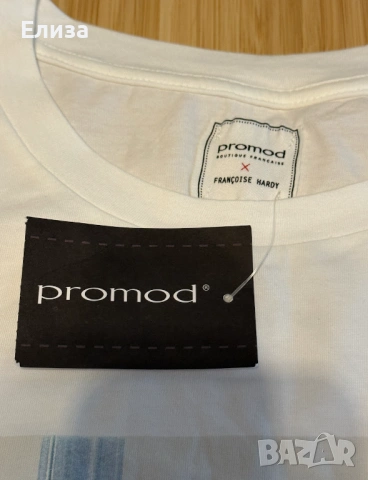 Дамска тениска PROMOD x Francoise Hardy, снимка 3 - Тениски - 54305277