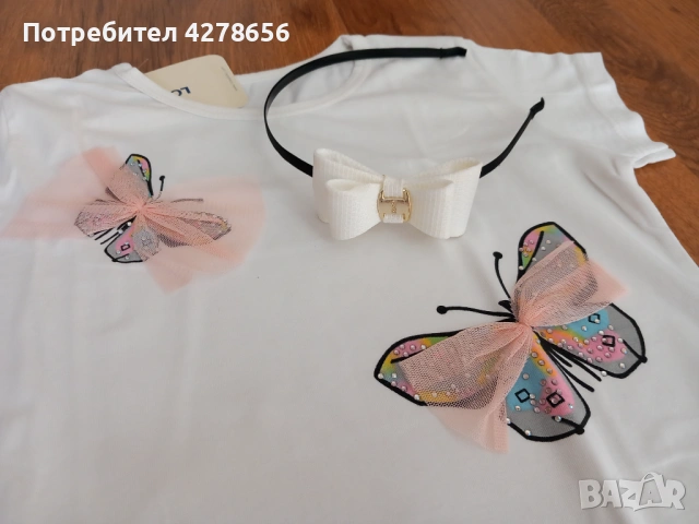 Нова детска блуза с диадема , снимка 3 - Детски комплекти - 54822588