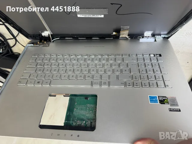 asus n751jk на части Intel i7-4720HQ, снимка 2 - Лаптопи за дома - 55373848