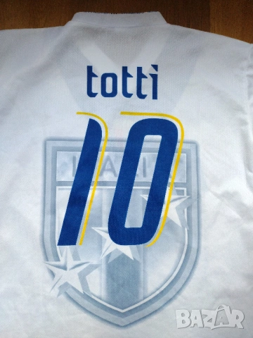 Italy / Totti #10 - мъжка футболна тениска на Италия, снимка 2 - Спортни дрехи, екипи - 54727731