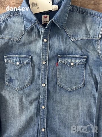 Дънкова риза Levis, снимка 6 - Ризи - 55600873