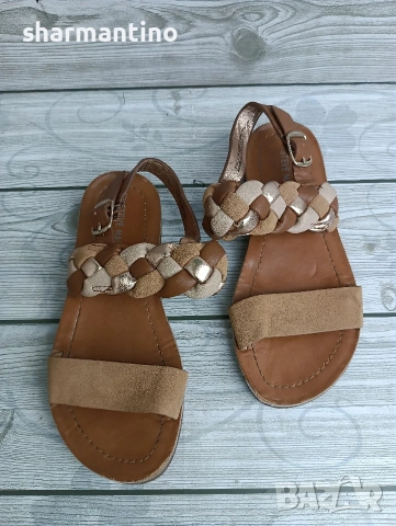 Steve Madden N 32,5 кожени сандали, снимка 3 - Детски сандали и чехли - 54757949