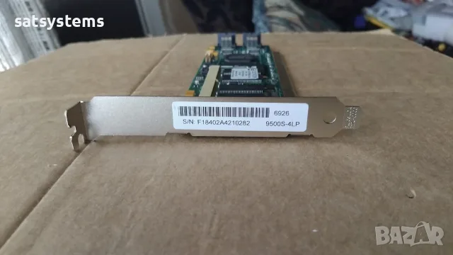  3ware Escalade 9500S-4LP 4-Port SATA PCI-X RAID Controller Card, снимка 2 - Други - 55333104