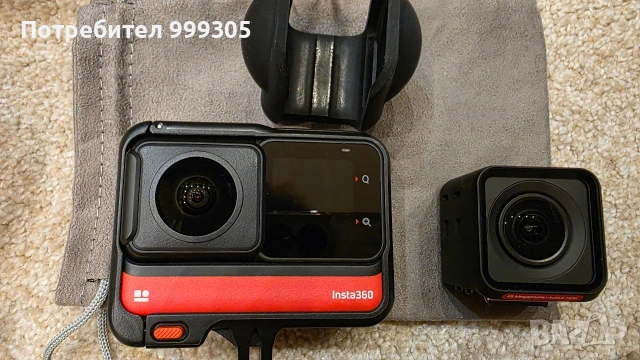 Insta360 ONE RS Twin Edition - Пълен Професионален Комплект (КАТО НОВ), снимка 3 - Камери - 54353350