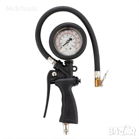 Пистолет с манометър за помпене на гуми с глицерин – T862