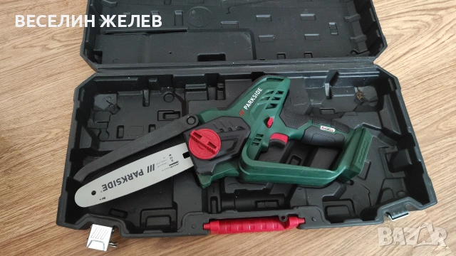 Акумулаторен верижен трион / резачка за клони и дървета Parkside 20v