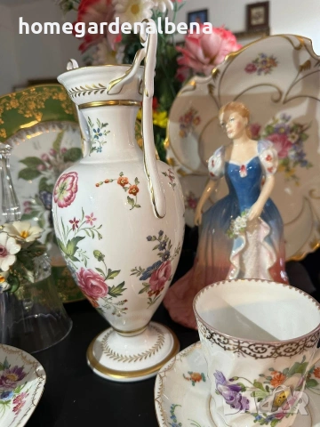 Колекционерска Ваза Spode "Chatsworth" | Cabinet Collection | 25 см, снимка 5 - Вази - 54212206