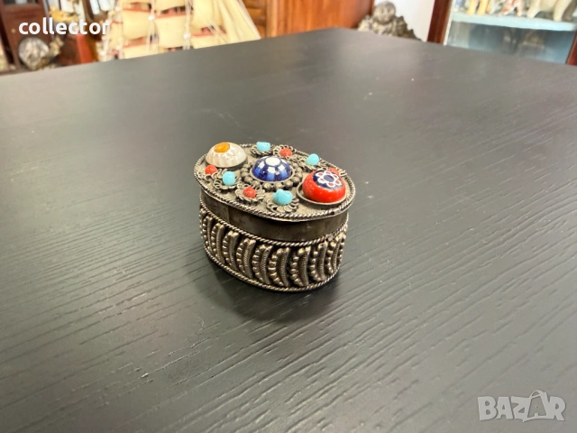 Ръчно изработена ориенталска кутийка. №8064, снимка 8 - Антикварни и старинни предмети - 54051593