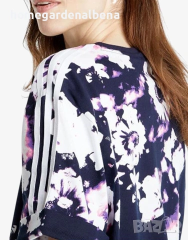 Adidas Originals Dress Multicolor HER Studio London Дамска Рокля – Флорален Принт – 100% Памук , снимка 4 - Рокли - 54575740