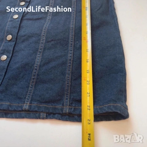 LEE винтидж дънкова пола с копчета размер L, снимка 8 - Поли - 54174686